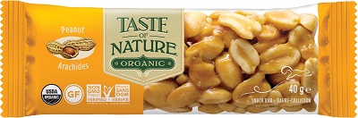 TASTE OF NATURE BARRETTA ALLE ARACHIDI BIO VEGAN AD ALTO CONTENUTO DI FIBRE 40 G - Farmacia Murachelli Di Putelli dr. Giovanni