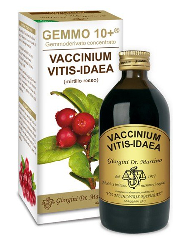 GEMMO 10+ MIRTILLO ROSSO LIQUIDO ANALCOLICO 200 ML - Farmacia Murachelli Di Putelli dr. Giovanni