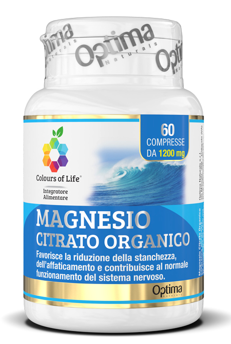 COLOURS OF LIFE MAGNESIO CITRATO ORGANICO 60 COMPRESSE 1200 MG - Farmacia Murachelli Di Putelli dr. Giovanni