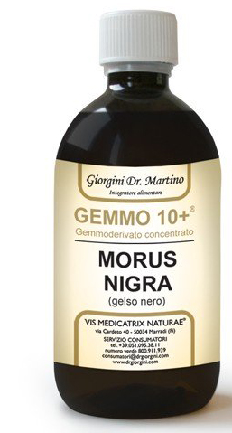 GEMMO 10+ GELSO NERO 500 ML LIQUIDO ANALCOLICO - Farmacia Murachelli Di Putelli dr. Giovanni