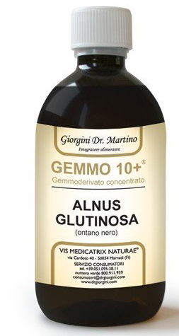 GEMMO 10+ ONTANO NERO 500 ML LIQUIDO ANALCOLICO - Farmacia Murachelli Di Putelli dr. Giovanni