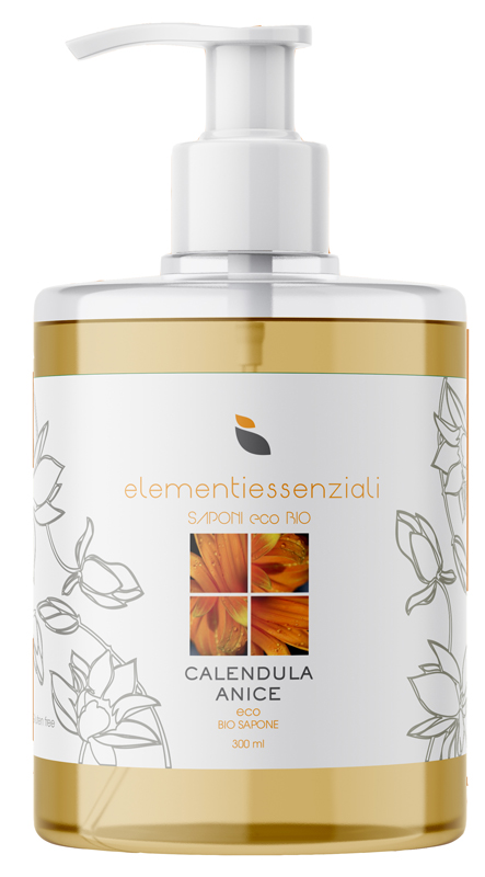 ELEMENTIESSENZIALI SAPONE ECO BIO CALENDULA ANICE 300ML - Farmacia Murachelli Di Putelli dr. Giovanni