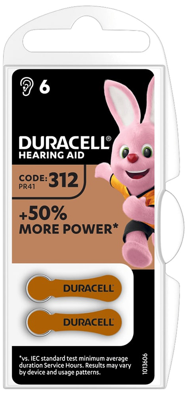 DURACELL EASY TAB 312 MARRONE BATTERIA PER APPARECCHIO ACUSTICO - Farmacia Murachelli Di Putelli dr. Giovanni