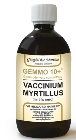 GEMMO 10+ MIRTILLO NERO LIQUIDO ANALCOLICO 500 ML - Farmacia Murachelli Di Putelli dr. Giovanni