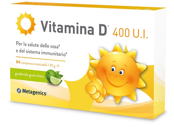 VITAMINA D 400 UI 84 COMPRESSE MASTICABILI GUSTO LIME - Farmacia Murachelli Di Putelli dr. Giovanni