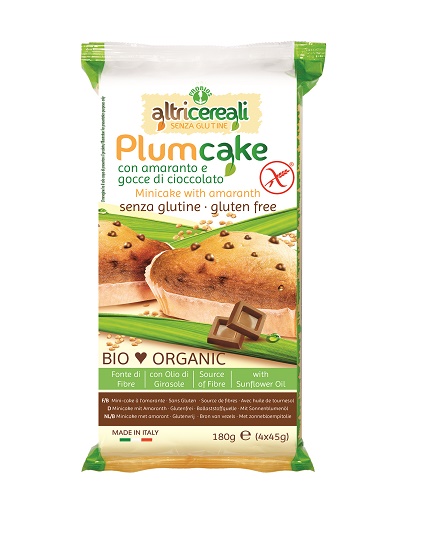 ALTRICEREALI PLUMCAKE DI AMARANTO CON GOCCE DI CIOCCOLATO 4 X 45 G - Farmacia Murachelli Di Putelli dr. Giovanni