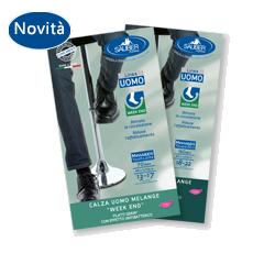 CALZA UOMO MELANGE 140 DENARI TAGLIA MEDIAJEANS CHIARO - Farmacia Murachelli Di Putelli dr. Giovanni
