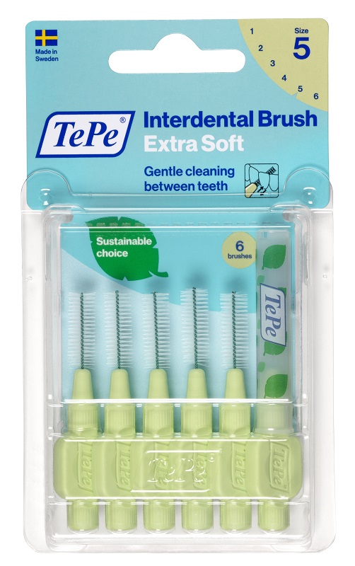 TEPE SCOVOLINO XSOFT VERDE 0,8MM 6 PEZZI - Farmacia Murachelli Di Putelli dr. Giovanni