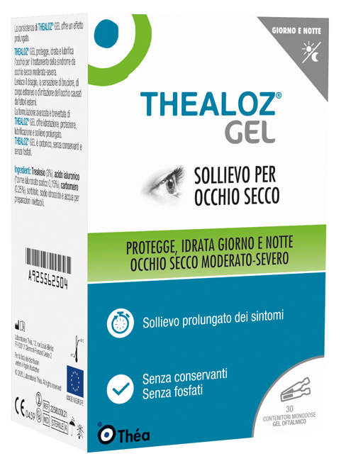 THEALOZ GEL OFTALMICO 30 CONTENITORI MONODOSE 0,4 G - Farmacia Murachelli Di Putelli dr. Giovanni