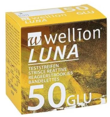 WELLION LUNA 50 STRIPS STRISCE PER MISURAZIONE GLICEMIA - Farmacia Murachelli Di Putelli dr. Giovanni