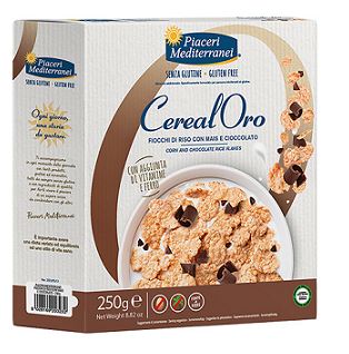PIACERI MEDITERRANEI CEREALORO FIOCCHI RISO MAIS E CIOCCOLATO 250 G - Farmacia Murachelli Di Putelli dr. Giovanni
