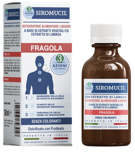SIROMUCIL 3 AZIONI FRAGOLA 150 ML - Farmacia Murachelli Di Putelli dr. Giovanni