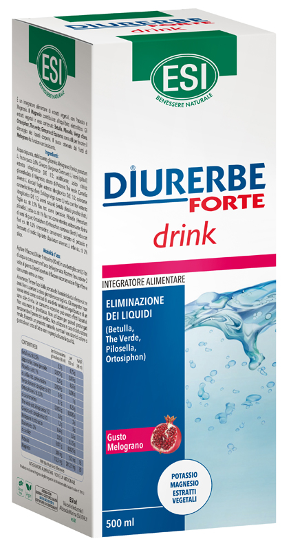 ESI DIURERBE FORTE DRINK MELOGRANO 500 ML - Farmacia Murachelli Di Putelli dr. Giovanni