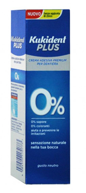 KUKIDENT PLUS 0% CREMA ADESIVA PER PROTESI DENTARIE 40 G - Farmacia Murachelli Di Putelli dr. Giovanni