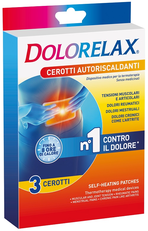 DOLORELAX CEROTTO EFFETTO CALDO 3 PEZZI - Farmacia Murachelli Di Putelli dr. Giovanni