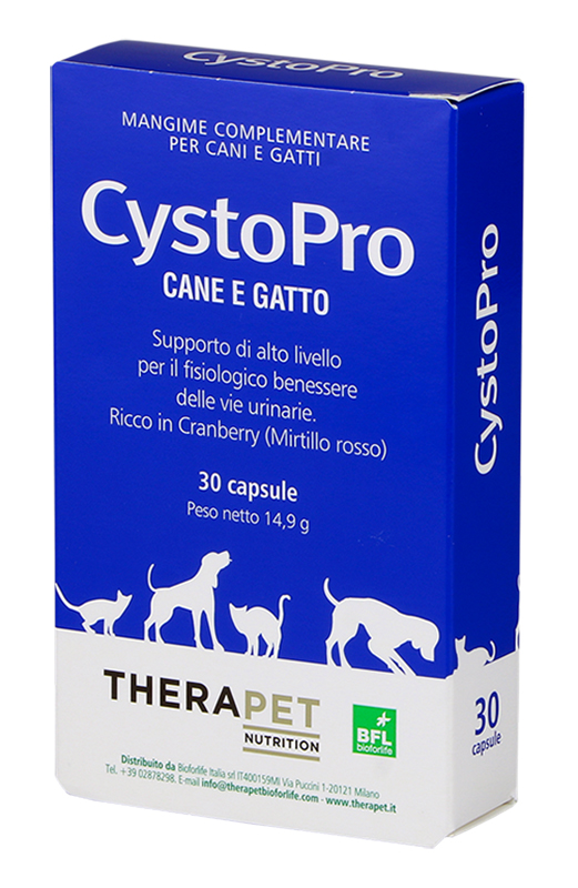 CYSTOPRO THERAPET 30 CAPSULE - Farmacia Murachelli Di Putelli dr. Giovanni