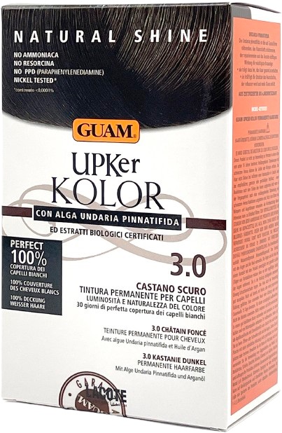 GUAM UPKER KOLOR TINTA CAPELLI 3,0 CASTANO SCURO CON ALGA UNDARIA PINNATIFIDA - Farmacia Murachelli Di Putelli dr. Giovanni