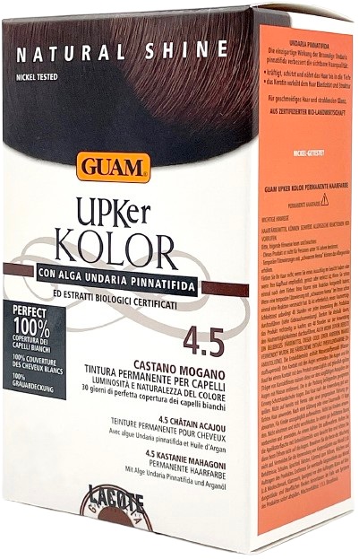 GUAM UPKER KOLOR TINTA CAPELLI 4,5 CASTANO MOGANO CON ALGA UNDARIA PINNATIFIDA - Farmacia Murachelli Di Putelli dr. Giovanni