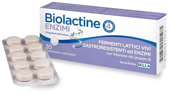 BIOLACTINE ENZIMI 20 COMPRESSE NUOVA FORMULA - Farmacia Murachelli Di Putelli dr. Giovanni