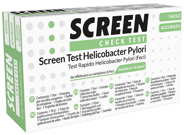 SCREEN TEST RAPIDO ANTIGENI HELICOBACTER PYLORI FECI UMANE - Farmacia Murachelli Di Putelli dr. Giovanni