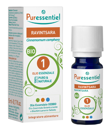 PURESSENTIEL RAVINTSARA OLIO ESSENZIALE BIO 5 ML - Farmacia Murachelli Di Putelli dr. Giovanni