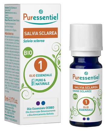 PURESSENTIEL SALVIA SCLAREA OLIO ESSENZIALE BIO 10 ML - Farmacia Murachelli Di Putelli dr. Giovanni