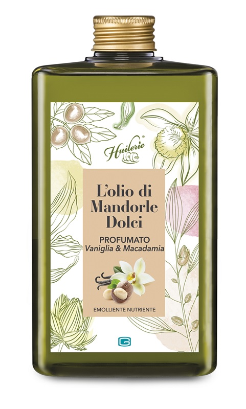 HUILERIE L'OLIO DI MANDORLE DOLCI PROFUMATO VANIGLIA & MACADAMIA 300 ML - Farmacia Murachelli Di Putelli dr. Giovanni