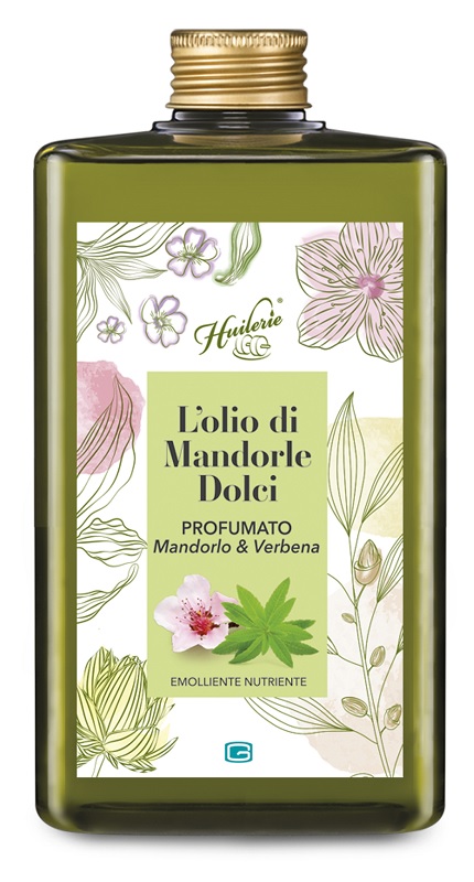 HUILERIE L'OLIO DI MANDORLE DOLCI PROFUMATO MANDORLO & VERBENA 300 ML - Farmacia Murachelli Di Putelli dr. Giovanni