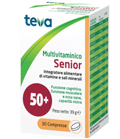 MULTIVITAMINICO SENIOR TEVA 30 COMPRESSE 39 G - Farmacia Murachelli Di Putelli dr. Giovanni
