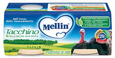 MELLIN OMOGENEIZZATO TACCHINO 2 X 80 G - Farmacia Murachelli Di Putelli dr. Giovanni