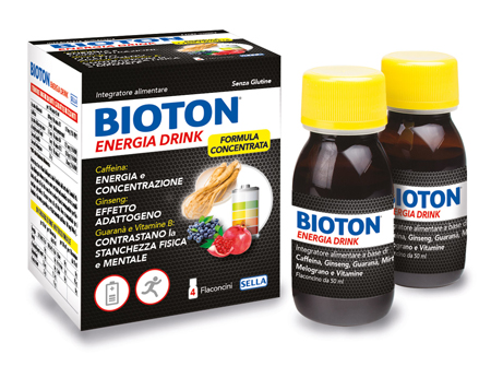 BIOTON ENERGIA DRINK 4 FLACONCINI X 50 ML - Farmacia Murachelli Di Putelli dr. Giovanni