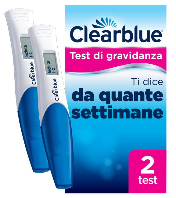 TEST DI GRAVIDANZA CLEARBLUE CON INDICATORE DELLE SETTIMANE 2 PEZZI - Farmacia Murachelli Di Putelli dr. Giovanni