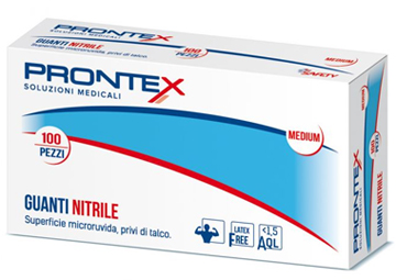 PRONTEX GUANTO IN NITRILE SENZA POLVERE M 7/8 100 PEZZI - Farmacia Murachelli Di Putelli dr. Giovanni