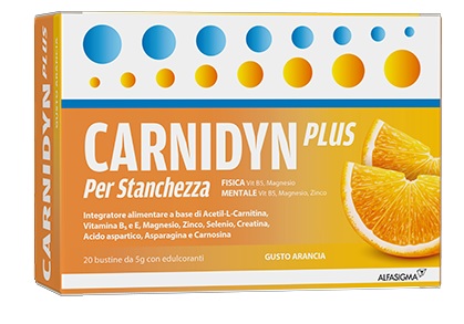 CARNIDYN PLUS 20 BUSTINE DA 5 G GUSTO ARANCIA - Farmacia Murachelli Di Putelli dr. Giovanni