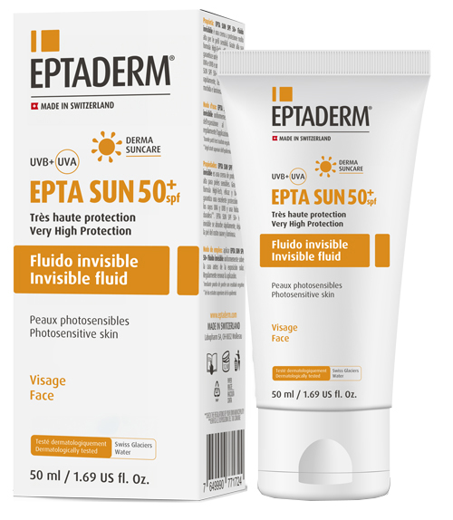 EPTA SUN SPF50+ FLUIDO INVISIBILE 50 ML - Farmacia Murachelli Di Putelli dr. Giovanni