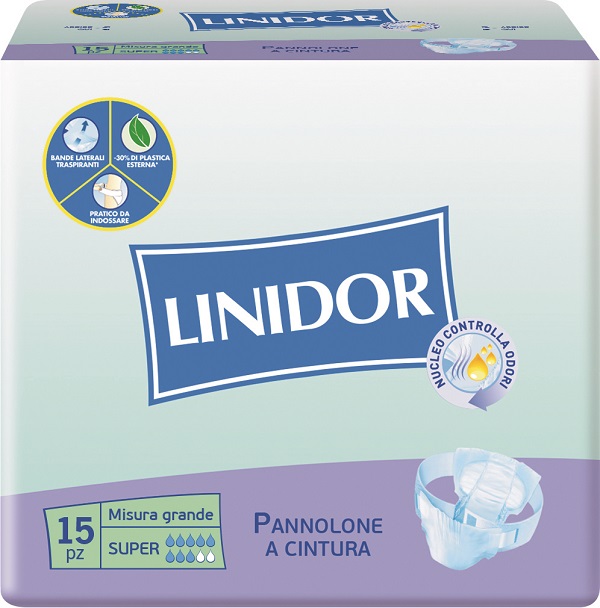PANNOLONE LINIDOR PERFECT CARE SUPER A CINTURA MG 15 PEZZI - Farmacia Murachelli Di Putelli dr. Giovanni