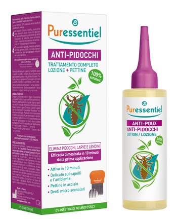 LOZIONE ANTIPIDOCCHI 100 ML + PETTINE PURESSENTIEL - Farmacia Murachelli Di Putelli dr. Giovanni