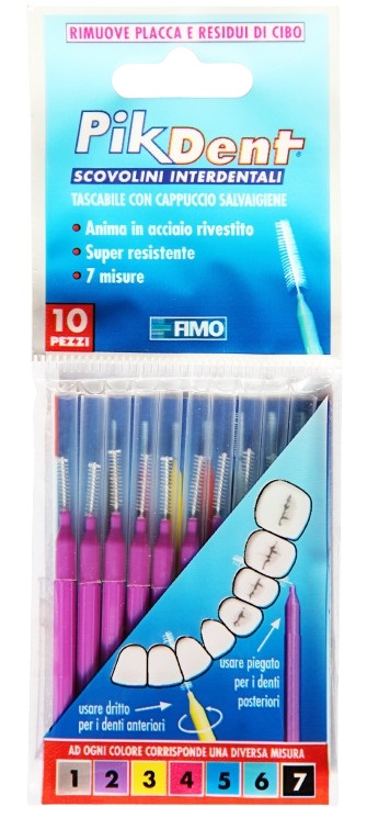 PIKDENT STUZZICOLINO 2 VIOLA 10 PEZZI - Farmacia Murachelli Di Putelli dr. Giovanni