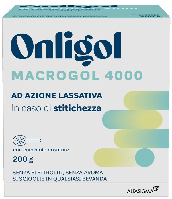 ONLIGOL MACROGOL 4000 200 G CON CUCCHIAINO DOSATORE SENZA ZUCCHERO - Farmacia Murachelli Di Putelli dr. Giovanni