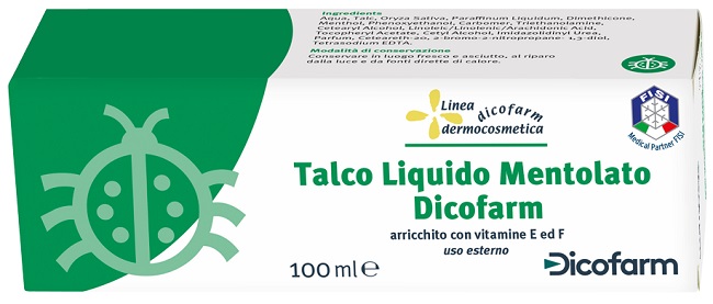 DICOFARM TALCO LIQUIDO MENTOLATO 100 ML - Farmacia Murachelli Di Putelli dr. Giovanni