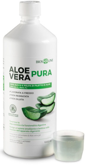 BIOSLINE ALOE VERA SUCCO POLPA 1 LITRO - Farmacia Murachelli Di Putelli dr. Giovanni