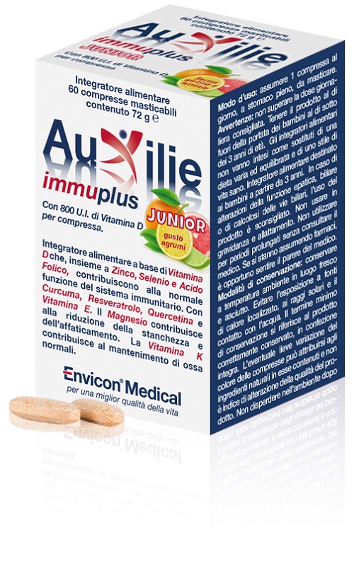 AUXILIE IMMUPLUS JUNIOR 30 COMPRESSE - Farmacia Murachelli Di Putelli dr. Giovanni