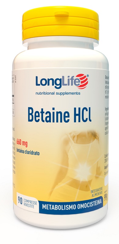 LONGLIFE BETAINE HCL 90 COMPRESSE RIVESTITE - Farmacia Murachelli Di Putelli dr. Giovanni