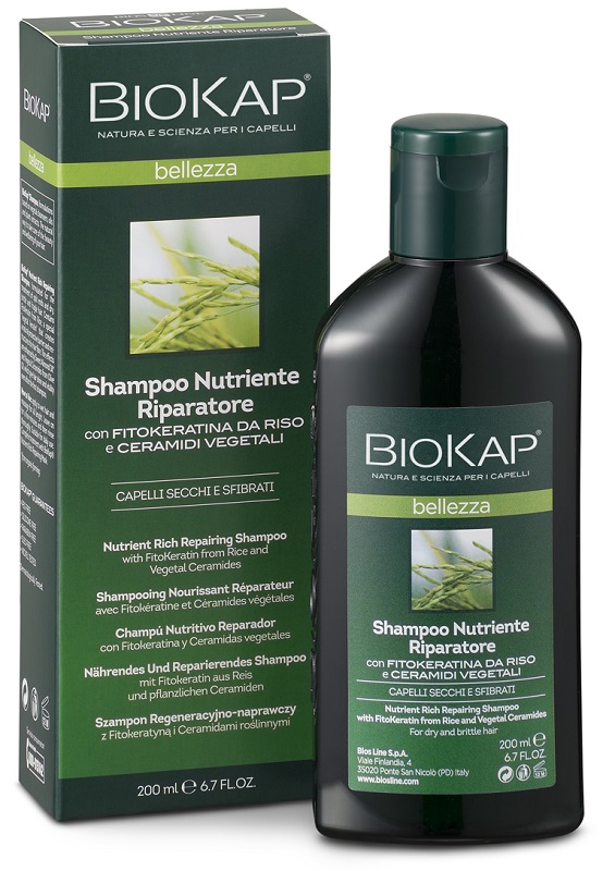 BIOKAP BELLEZZA SHAMPOO NUTRIENTE/RIPARATORE 200 ML BIOSLINE - Farmacia Murachelli Di Putelli dr. Giovanni