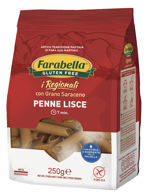 FARABELLA PENNE LISCE GRANO SARACENO 250 G - Farmacia Murachelli Di Putelli dr. Giovanni