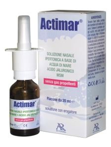 ACTIMAR SOLUZIONE NASALE SPRAY SALINA 3% CON ACIDO IALURONICO + MSM 20 ML CON EROGATORE - Farmacia Murachelli Di Putelli dr. Giovanni