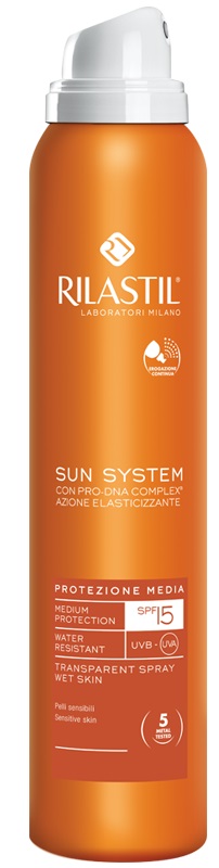 RILASTIL SUN SYSTEM PHOTO PROTECTION THERAPY SPF15 TRANSPARENT SPRAY 200 ML - Farmacia Murachelli Di Putelli dr. Giovanni