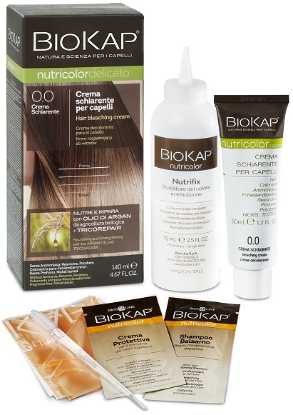 BIOKAP NUTRICOLOR 0,0 NEW CREMA SCHIARENTE TINTA TUBO + FLACONE - Farmacia Murachelli Di Putelli dr. Giovanni