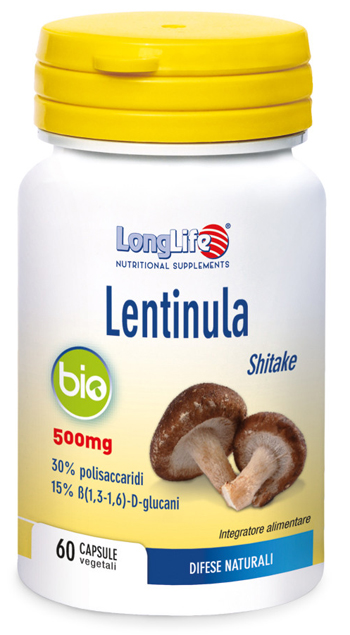 LONGLIFE LENTINULA BIO 60 CAPSULE VEGETALI DA 595 MG - Farmacia Murachelli Di Putelli dr. Giovanni