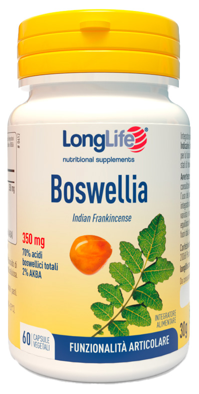 LONGLIFE BOSWELLIA 60 CAPSULE VEGETALI - Farmacia Murachelli Di Putelli dr. Giovanni